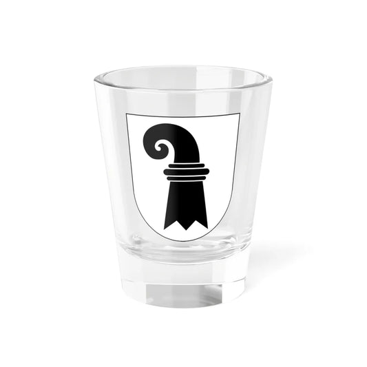 Wappen Basel-Stadt matt (Switzerland) (Coat of Arms) Shot Glass 1.5oz 1.5oz - Go Mug Yourself