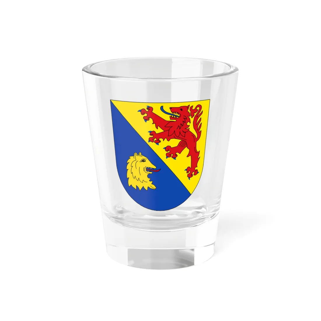 Wappen Berschweiler bei Kirn (Germany) (Coat of Arms) Shot Glass 1.5oz 1.5oz - Go Mug Yourself