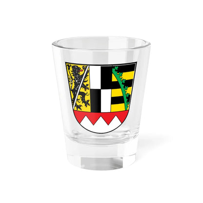 Wappen Bezirk Oberfranken2 (Germany) (Coat of Arms) Shot Glass 1.5oz 1.5oz - Go Mug Yourself