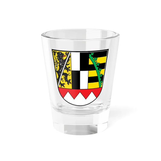 Wappen Bezirk Oberfranken2 (Germany) (Coat of Arms) Shot Glass 1.5oz 1.5oz - Go Mug Yourself