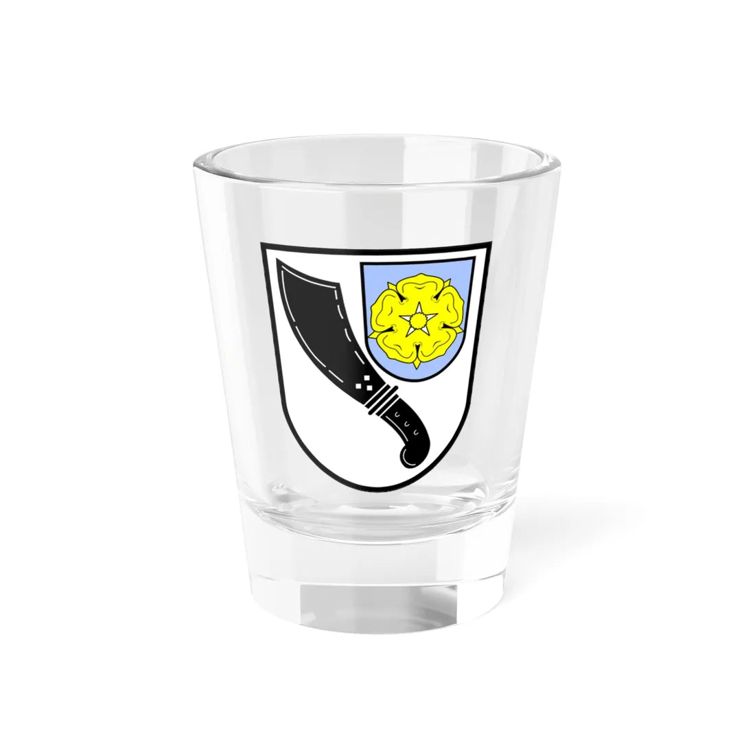 Wappen Bindlach (Germany) (Coat of Arms) Shot Glass 1.5oz 1.5oz - Go Mug Yourself