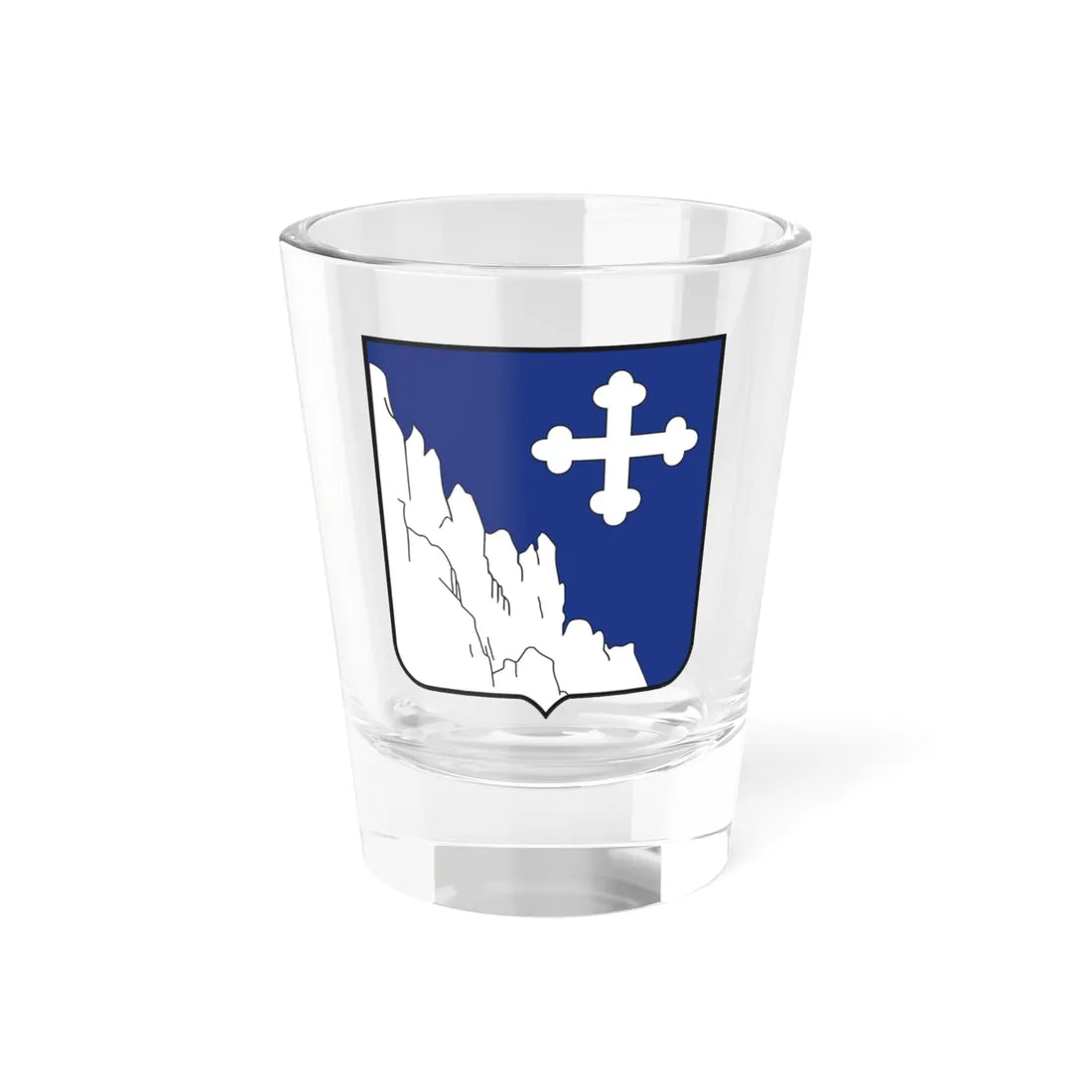 Wappen Blatten VS (Switzerland) (Coat of Arms) Shot Glass 1.5oz 1.5oz - Go Mug Yourself