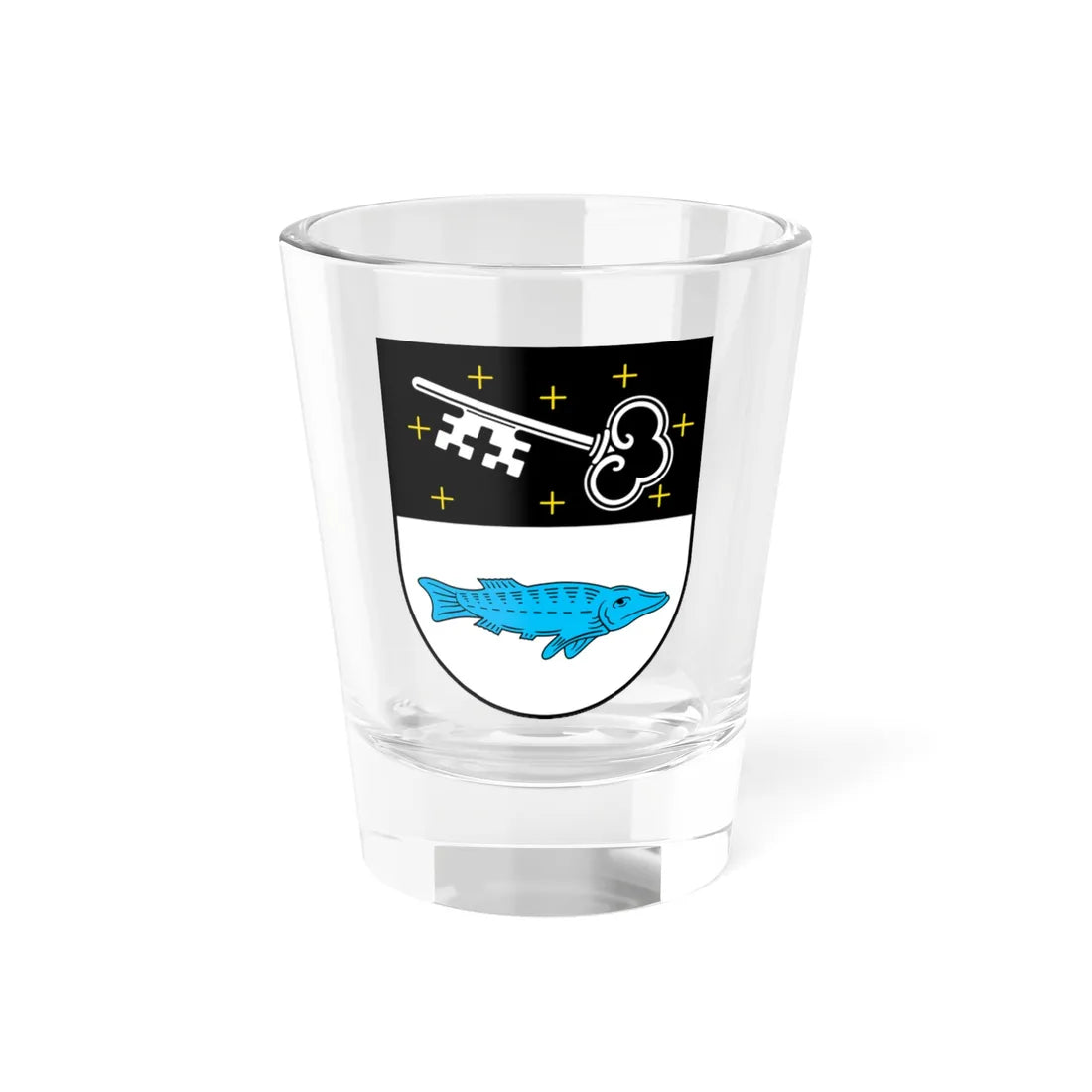 Wappen Bobenheim-Roxheim (Germany) (Coat of Arms) Shot Glass 1.5oz - Go Mug Yourself