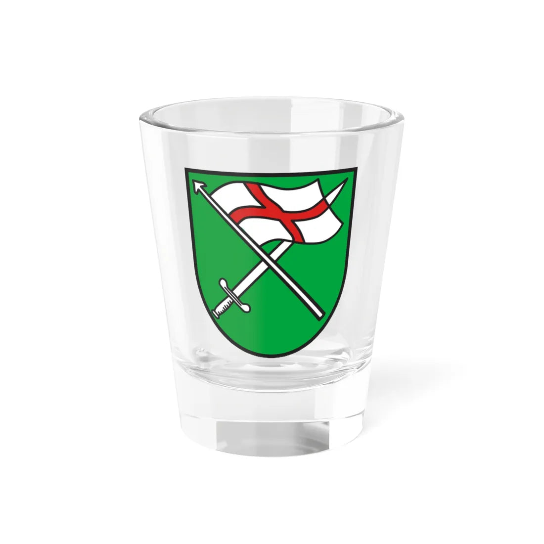 Wappen Braunenweiler (Germany) (Coat of Arms) Shot Glass 1.5oz 1.5oz - Go Mug Yourself