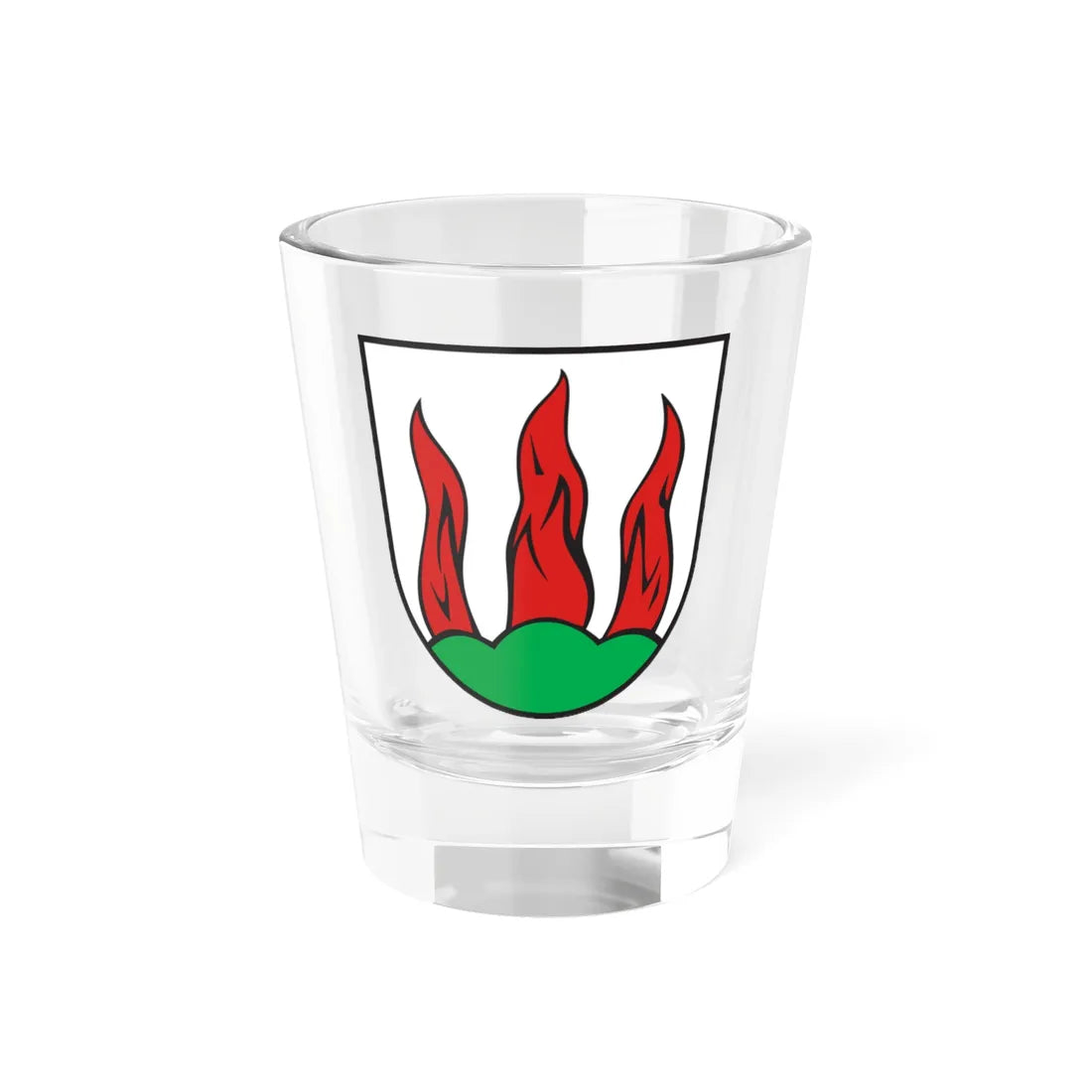 Wappen Brennberg (Germany) (Coat of Arms) Shot Glass 1.5oz 1.5oz - Go Mug Yourself