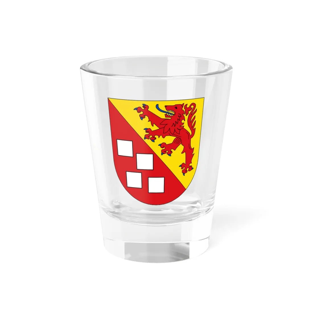 Wappen Bruchweiler (Germany) (Coat of Arms) Shot Glass 1.5oz 1.5oz - Go Mug Yourself