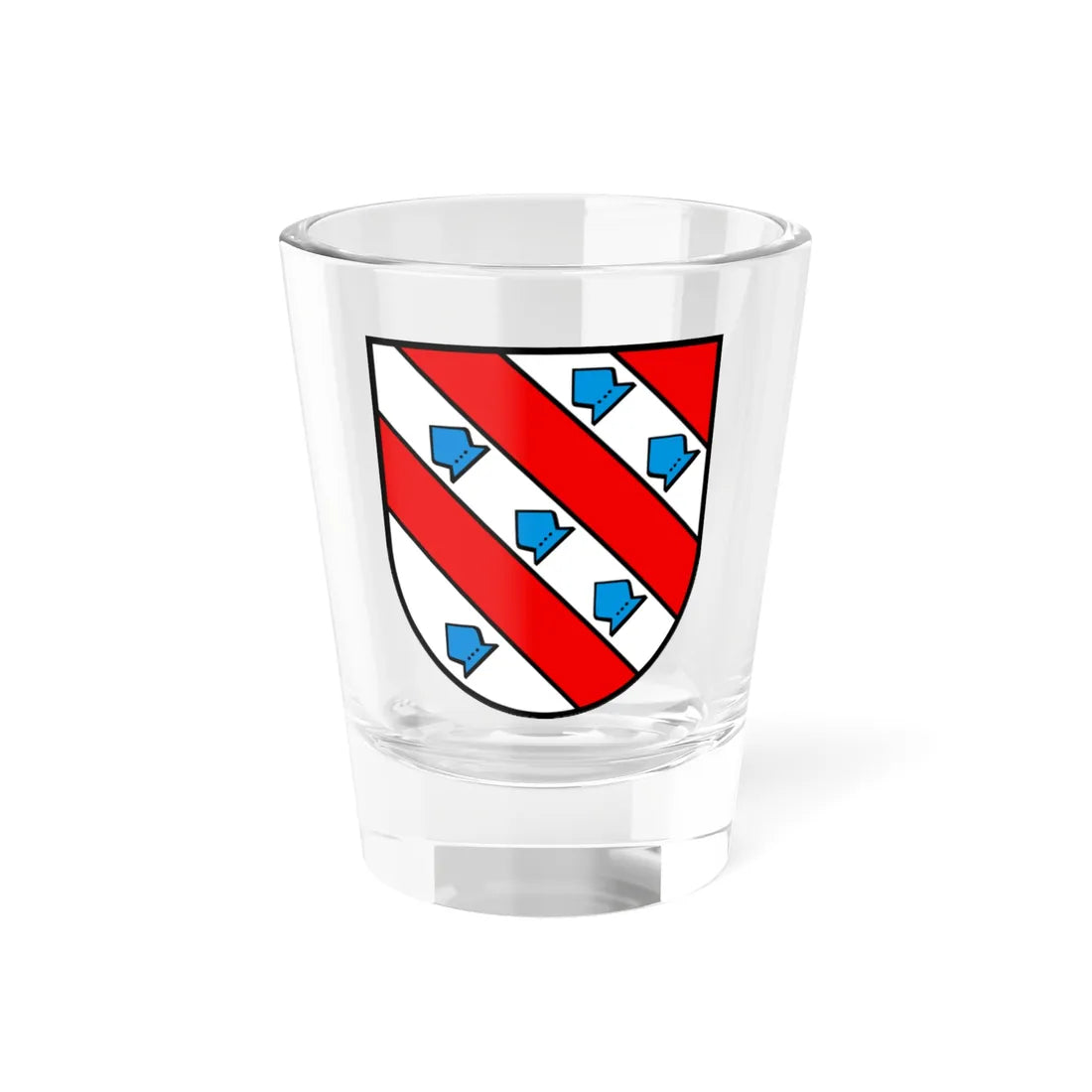 Wappen Büttikon (Switzerland) (Coat of Arms) Shot Glass 1.5oz 1.5oz - Go Mug Yourself