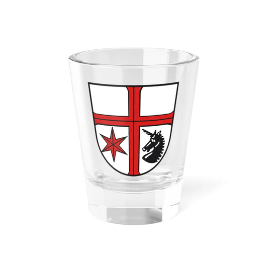 Wappen Burlafingen (Germany) (Coat of Arms) Shot Glass 1.5oz 1.5oz - Go Mug Yourself