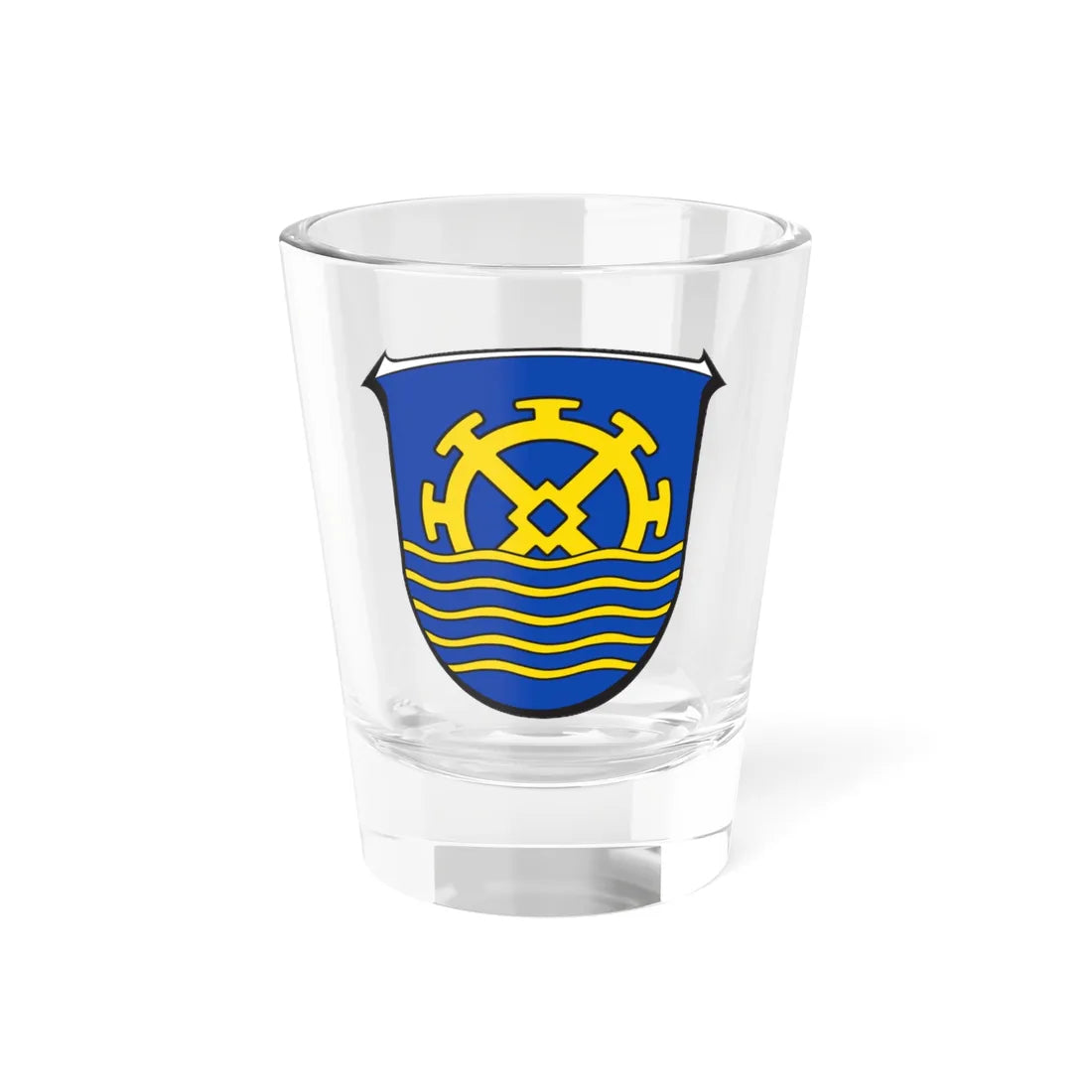 Wappen Cappel Marburg (Germany) (Coat of Arms) Shot Glass 1.5oz 1.5oz - Go Mug Yourself