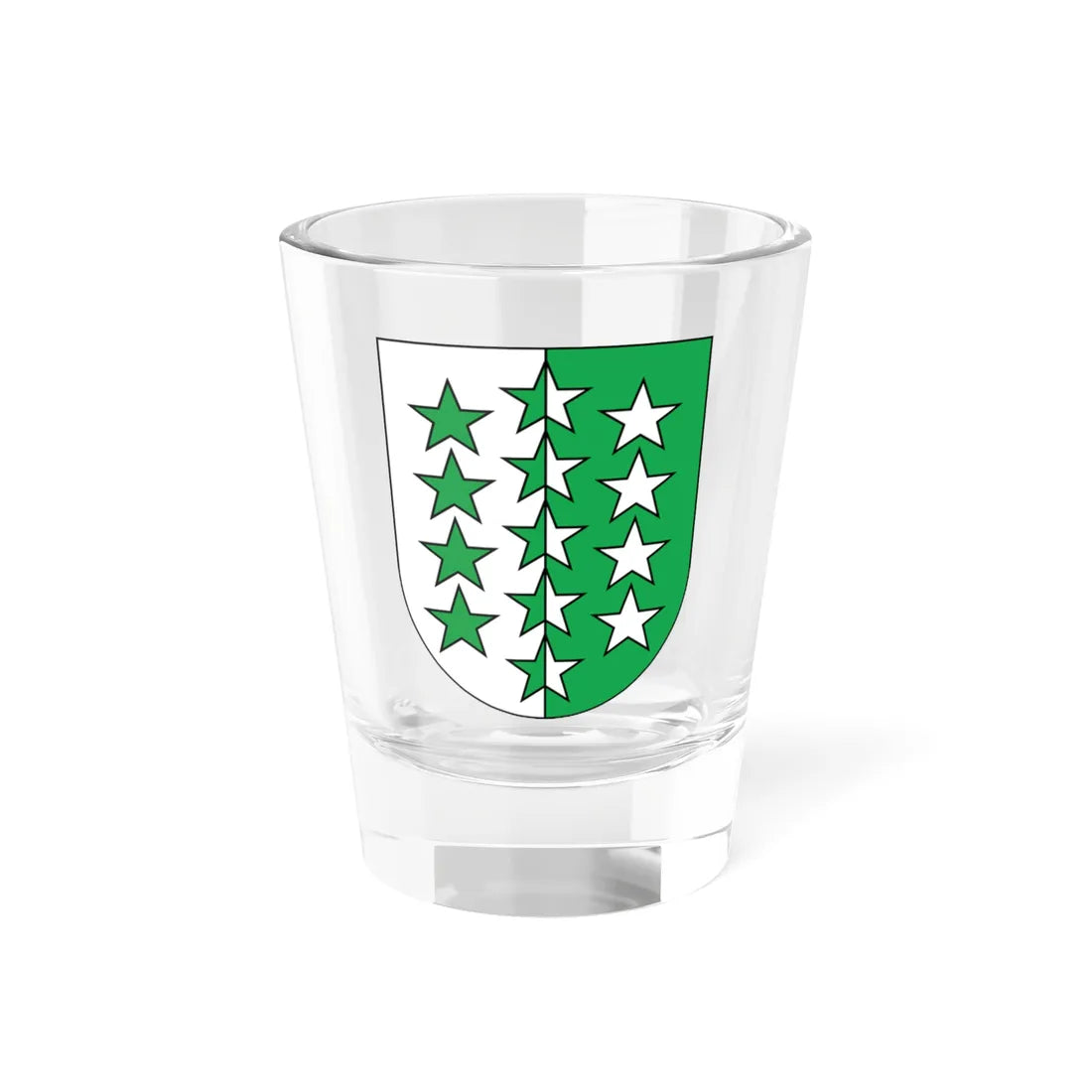 Wappen Chablais matt (Switzerland) (Coat of Arms) Shot Glass 1.5oz 1.5oz - Go Mug Yourself