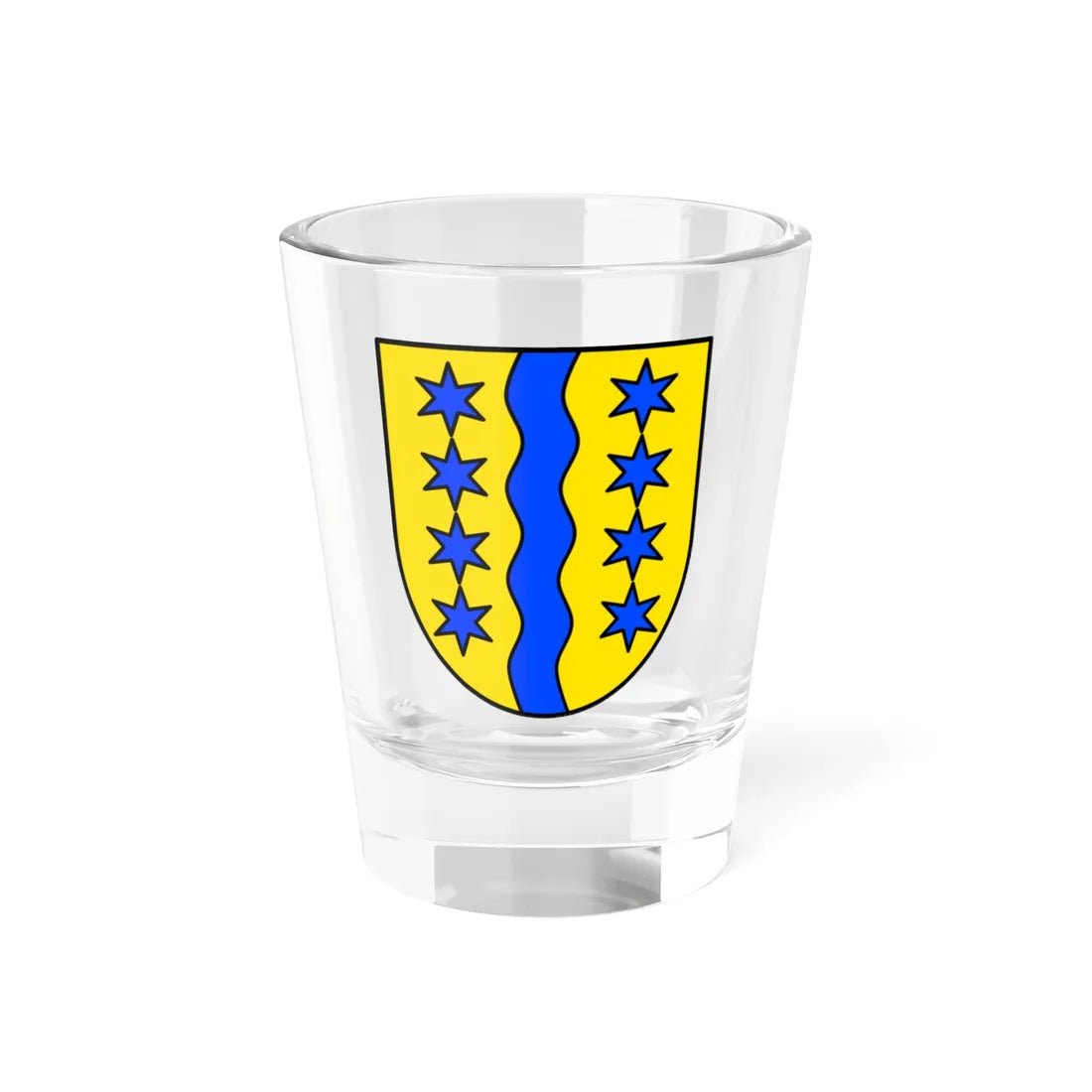 Wappen der Gemeinde Glarus Nord (Switzerland) (Coat of Arms) Shot Glass 1.5oz 1.5oz - Go Mug Yourself