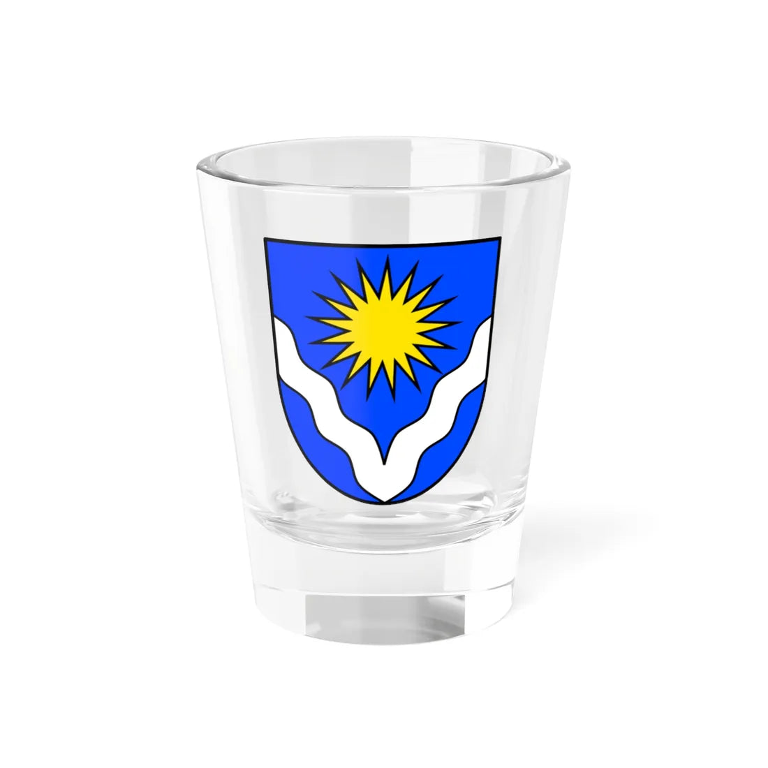 Wappen der Gemeinde Glarus Süd (Switzerland) (Coat of Arms) Shot Glass 1.5oz 1.5oz - Go Mug Yourself