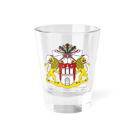 Wappen der Hamburgischen Bürgerschaft (Germany) (Coat of Arms) Shot Glass 1.5oz 1.5oz - Go Mug Yourself