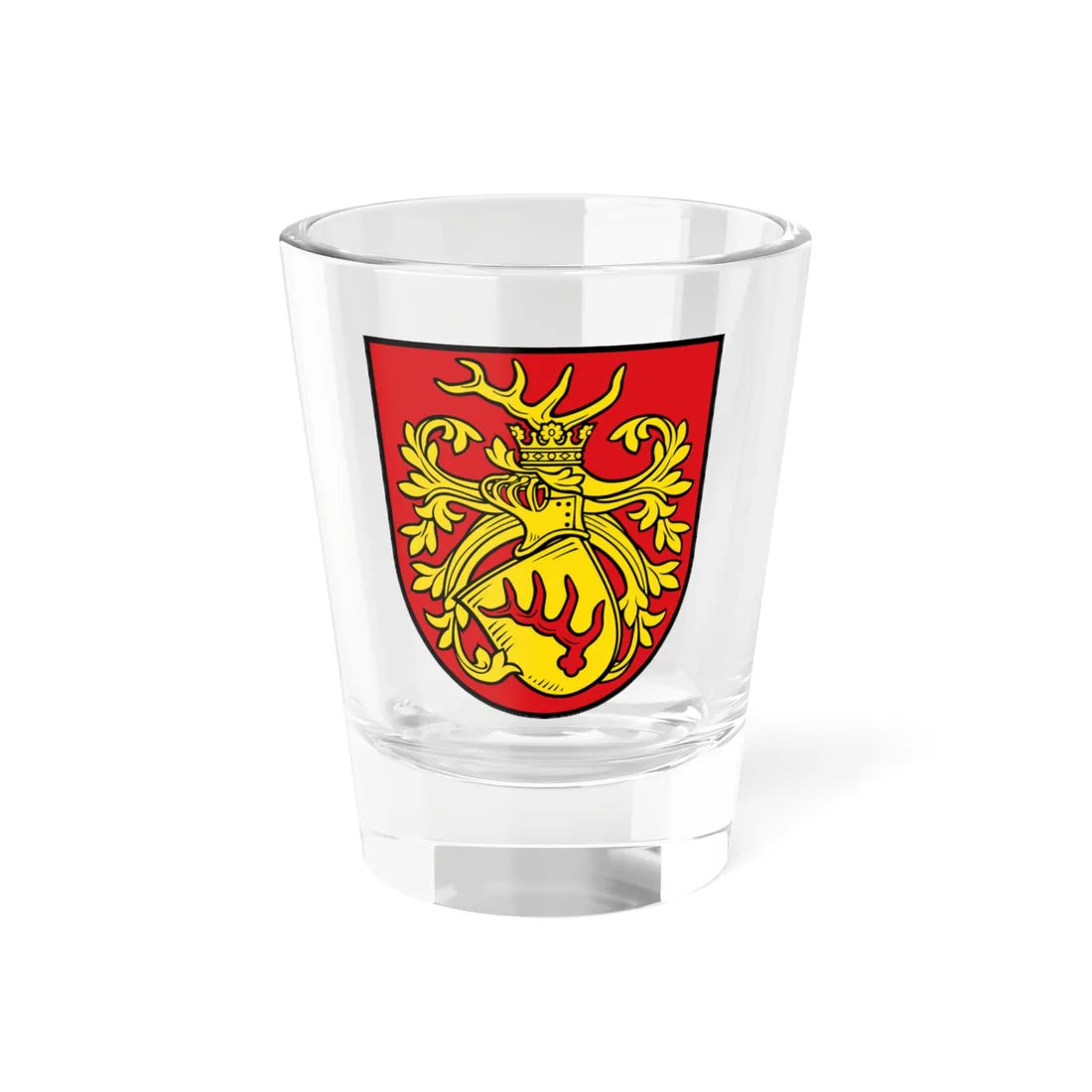 Wappen der Stadt Forst Lausitz (Germany) (Coat of Arms) Shot Glass 1.5oz 1.5oz - Go Mug Yourself
