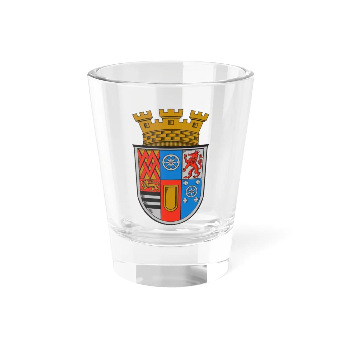 Wappen der Stadt Mülheim an der Ruhr (Germany) (Coat of Arms) Shot Glass 1.5oz 1.5oz - Go Mug Yourself