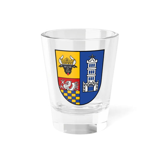 Wappen des Landkreises Demmin (Germany) (Coat of Arms) Shot Glass 1.5oz 1.5oz - Go Mug Yourself