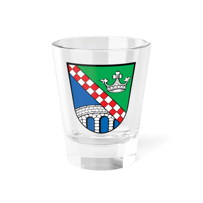 Wappen des Landkreises Fürstenfeldbruck (Germany) (Coat of Arms) Shot Glass 1.5oz 1.5oz - Go Mug Yourself