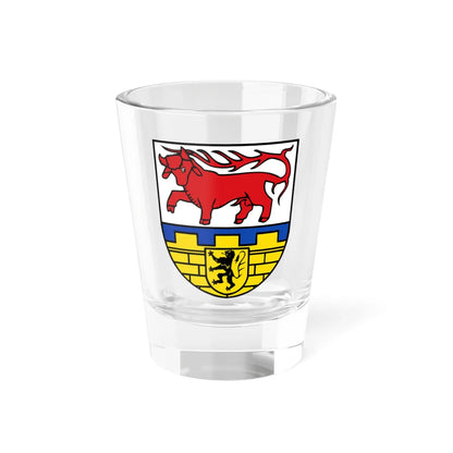 Wappen des Landkreises Oberspreewald-Lausitz (Germany) (Coat of Arms) Shot Glass 1.5oz 1.5oz - Go Mug Yourself