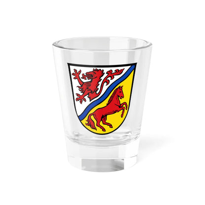 Wappen des Landkreises Rottal-Inn (Germany) (Coat of Arms) Shot Glass 1.5oz 1.5oz - Go Mug Yourself
