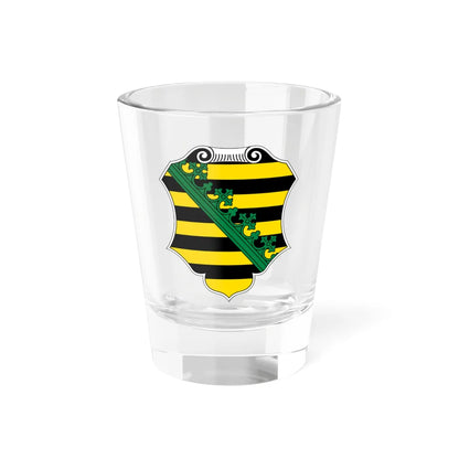 Wappen des Sächsischen Landtags (Germany) (Coat of Arms) Shot Glass 1.5oz 1.5oz - Go Mug Yourself