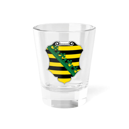 Wappen des Sächsischen Landtags (Germany) (Coat of Arms) Shot Glass 1.5oz 1.5oz - Go Mug Yourself