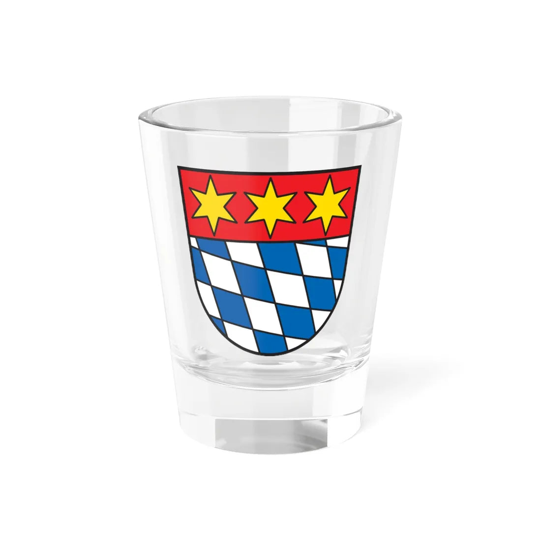 Wappen Dingolfing (Germany) (Coat of Arms) Shot Glass 1.5oz 1.5oz - Go Mug Yourself
