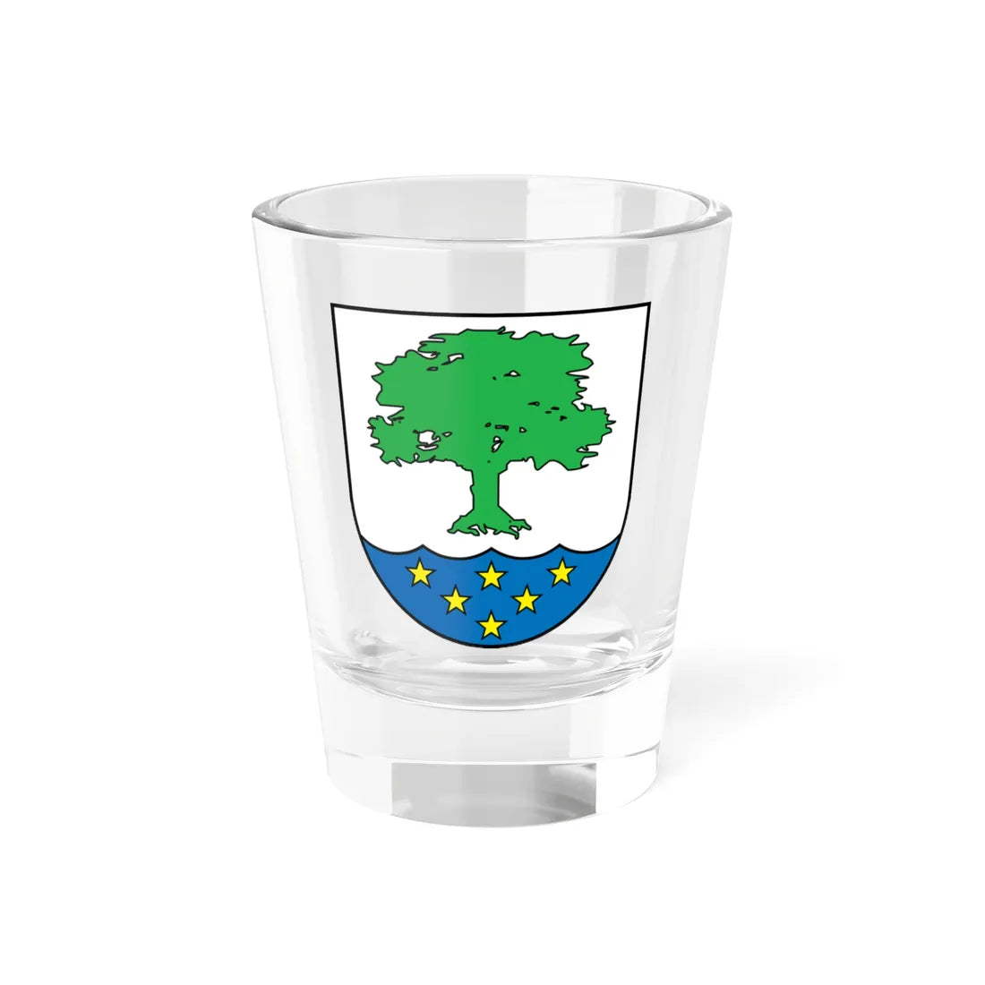 Wappen Doberschütz Sachsen (Germany) (Coat of Arms) Shot Glass 1.5oz 1.5oz - Go Mug Yourself