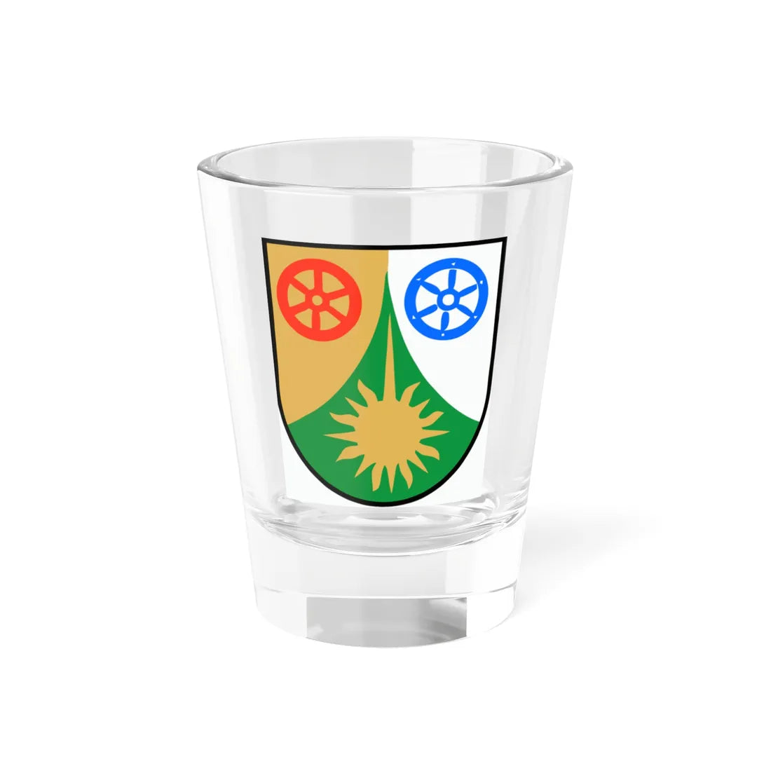 Wappen Donnersbergkreis (Germany) (Coat of Arms) Shot Glass 1.5oz 1.5oz - Go Mug Yourself