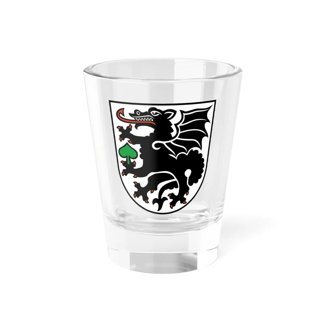 Wappen Drachhausen (Germany) (Coat of Arms) Shot Glass 1.5oz 1.5oz - Go Mug Yourself