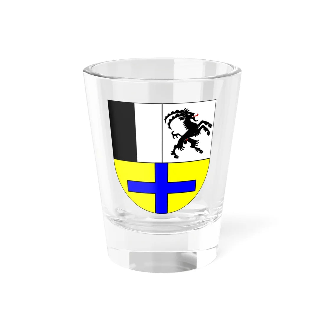 Wappen Drei Bünde (Switzerland) (Coat of Arms) Shot Glass 1.5oz 1.5oz - Go Mug Yourself