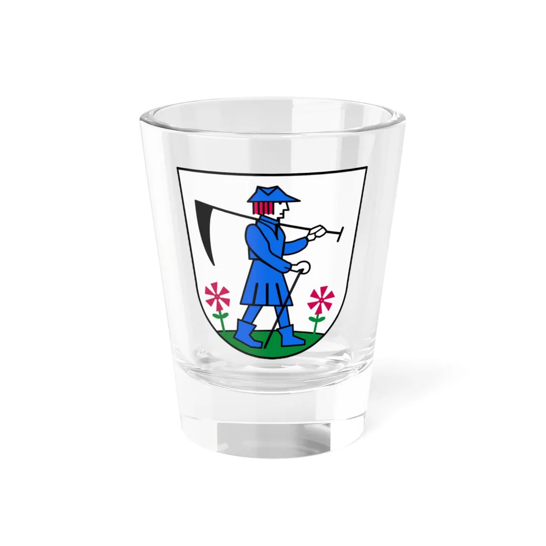 Wappen Dürrröhrsdorf-Dittersbach (Germany) (Coat of Arms) Shot Glass 1.5oz 1.5oz - Go Mug Yourself