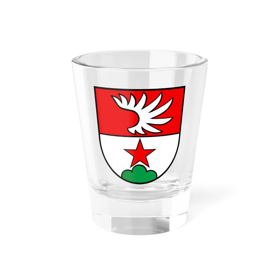 Wappen Effingen (Switzerland) (Coat of Arms) Shot Glass 1.5oz 1.5oz - Go Mug Yourself