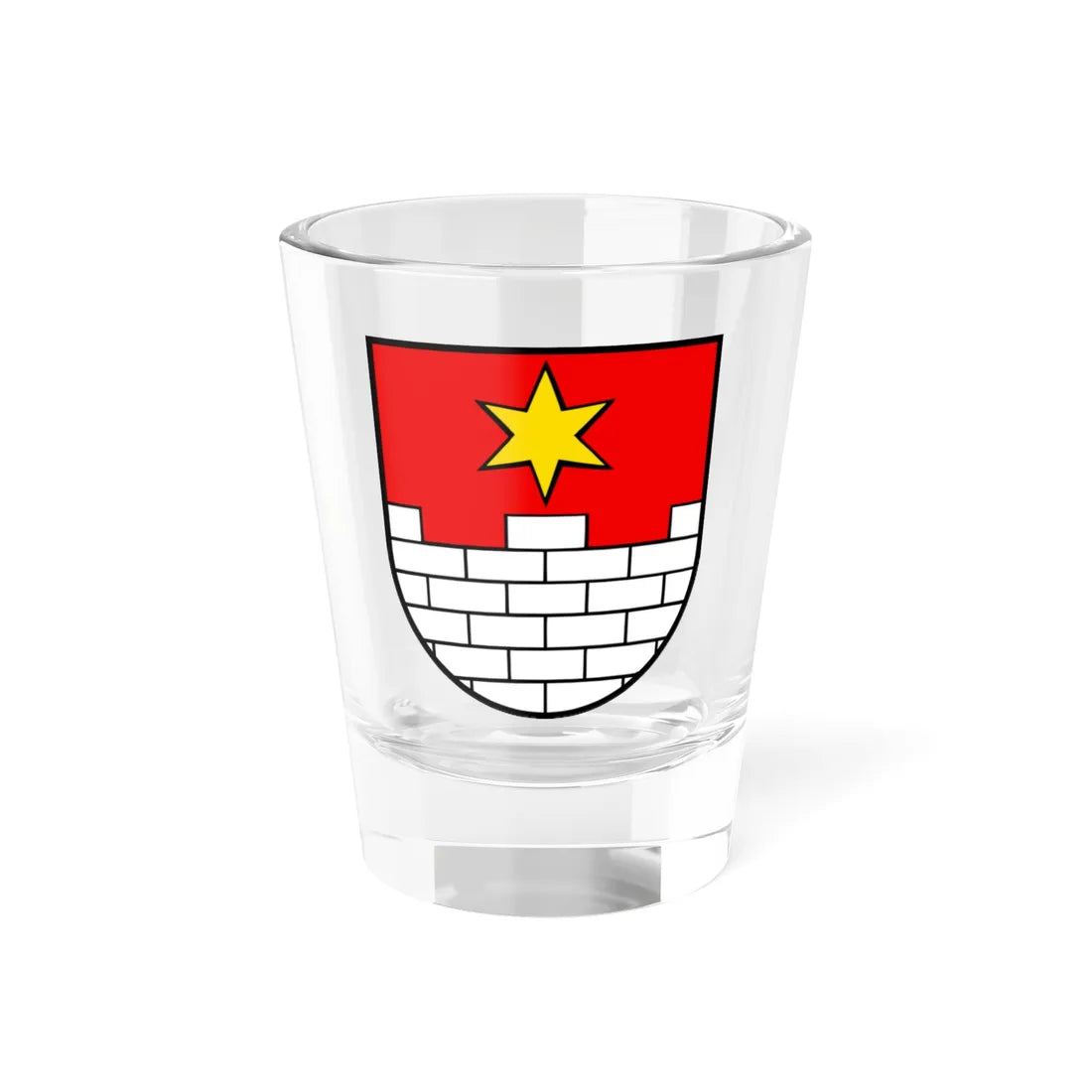 Wappen Eggenwil (Switzerland) (Coat of Arms) Shot Glass 1.5oz 1.5oz - Go Mug Yourself