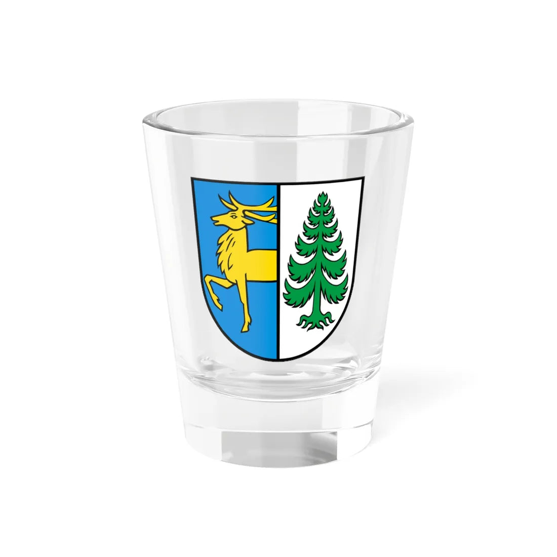 Wappen Ehrendingen (Switzerland) (Coat of Arms) Shot Glass 1.5oz 1.5oz - Go Mug Yourself