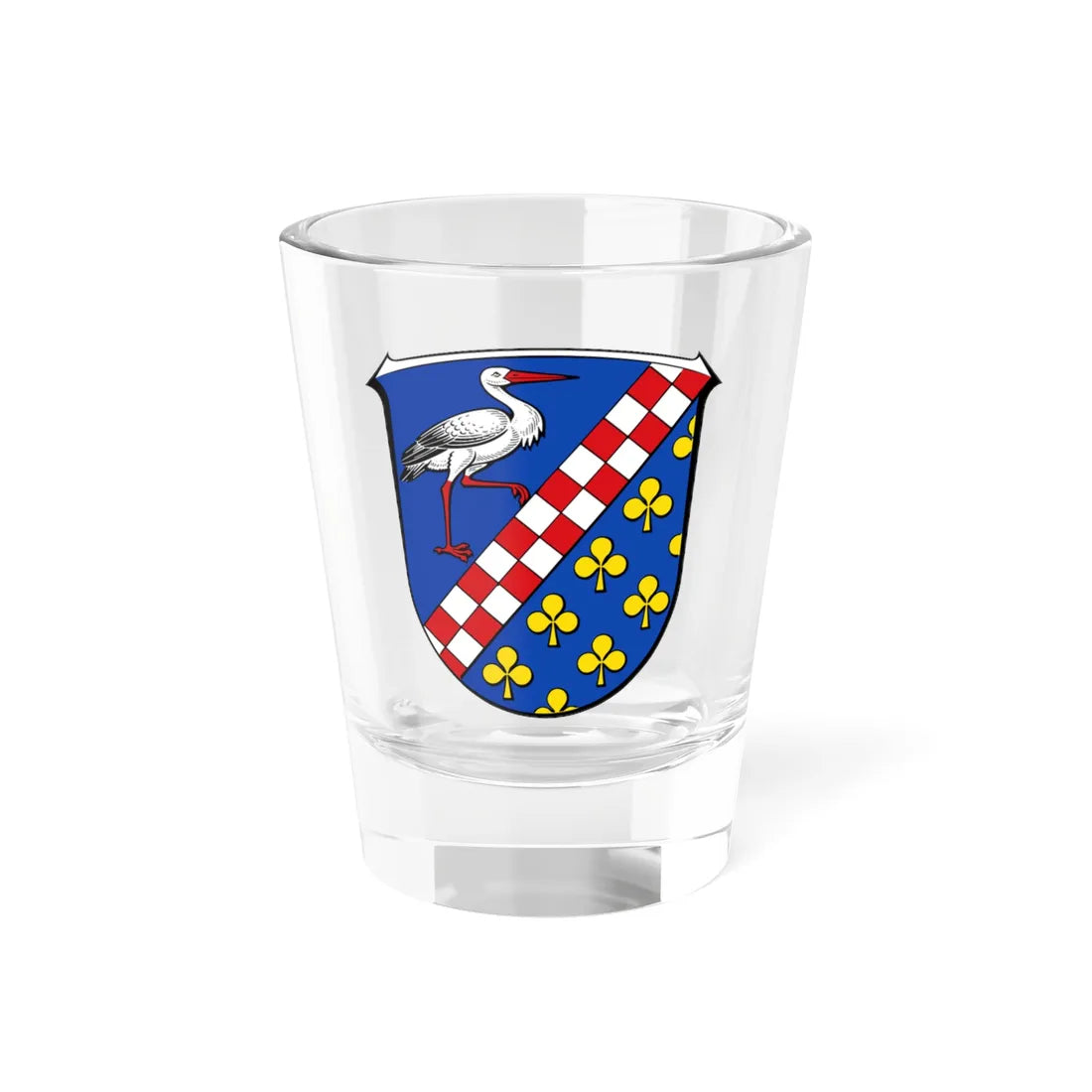 Wappen Eppertshausen (Germany) (Coat of Arms) Shot Glass 1.5oz 1.5oz - Go Mug Yourself