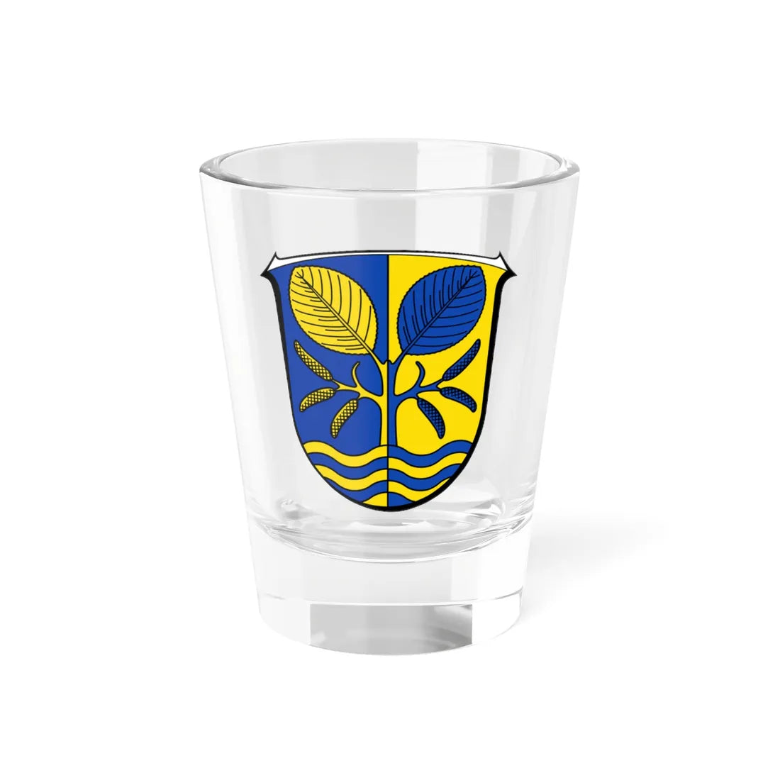 Wappen Erlensee (Germany) (Coat of Arms) Shot Glass 1.5oz 1.5oz - Go Mug Yourself