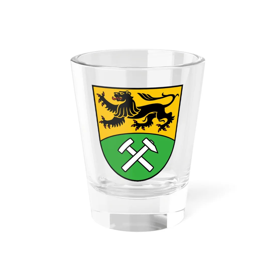 Wappen Erzgebirgskreis (Germany) (Coat of Arms) Shot Glass 1.5oz 1.5oz - Go Mug Yourself