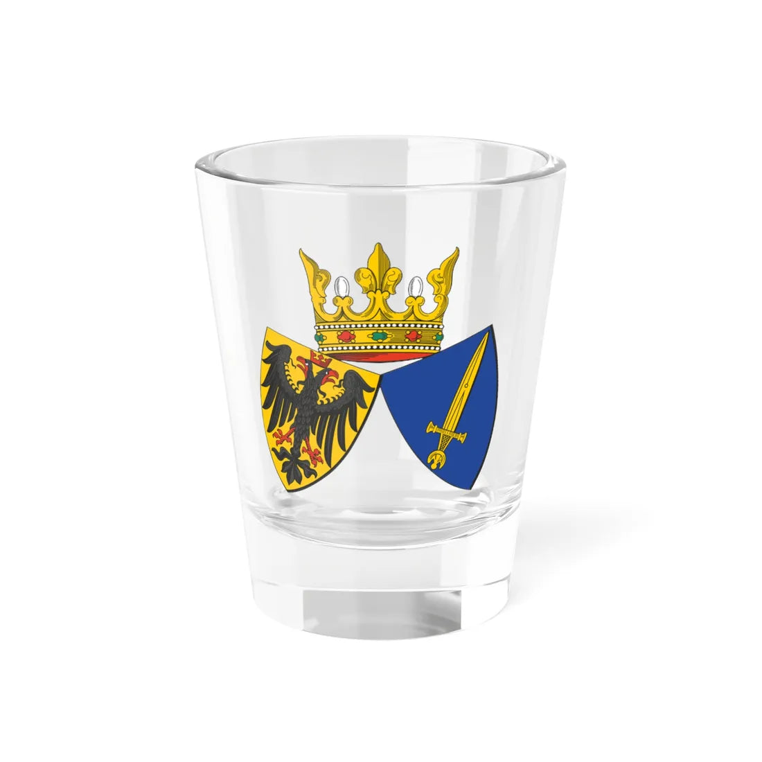 Wappen Essen (Germany) (Coat of Arms) Shot Glass 1.5oz 1.5oz - Go Mug Yourself