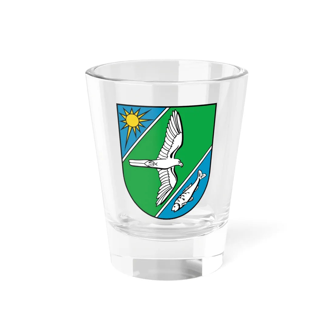 Wappen Falkensee (Germany) (Coat of Arms) Shot Glass 1.5oz 1.5oz - Go Mug Yourself