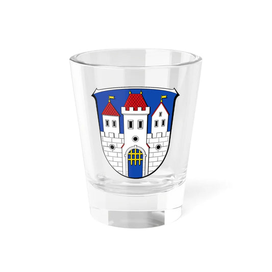 Wappen Fischbachtal (Germany) (Coat of Arms) Shot Glass 1.5oz 1.5oz - Go Mug Yourself