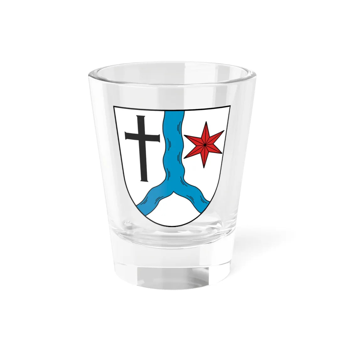 Wappen Fischern (Germany) (Coat of Arms) Shot Glass 1.5oz 1.5oz - Go Mug Yourself