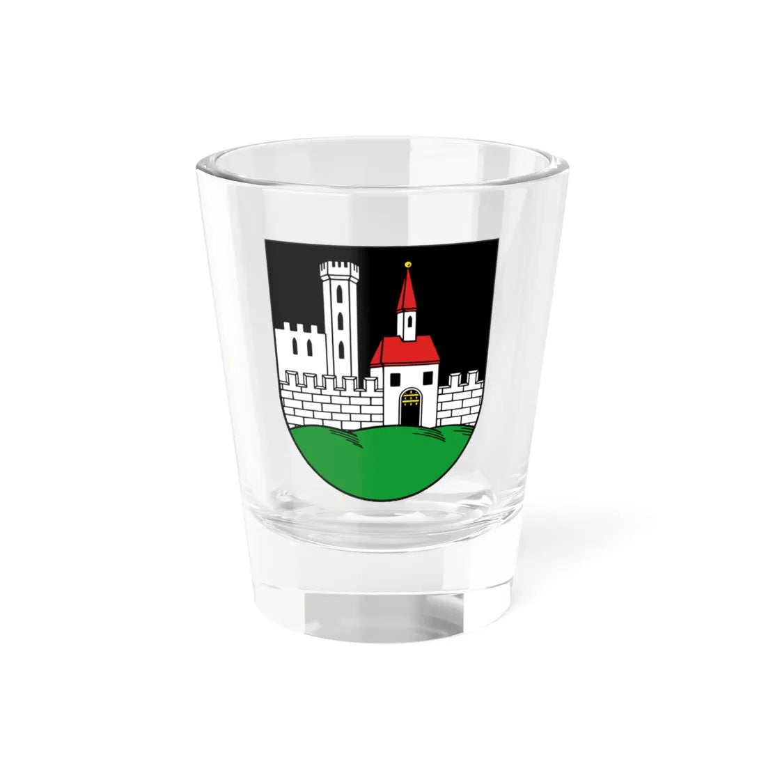 Wappen Frohburg (Germany) (Coat of Arms) Shot Glass 1.5oz 1.5oz - Go Mug Yourself