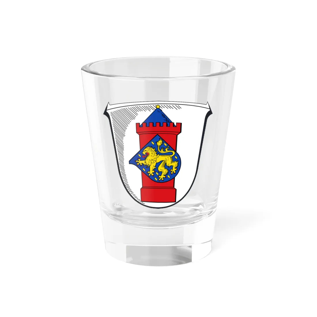 Wappen Gemeinde Hünfelden (Germany) (Coat of Arms) Shot Glass 1.5oz 1.5oz - Go Mug Yourself