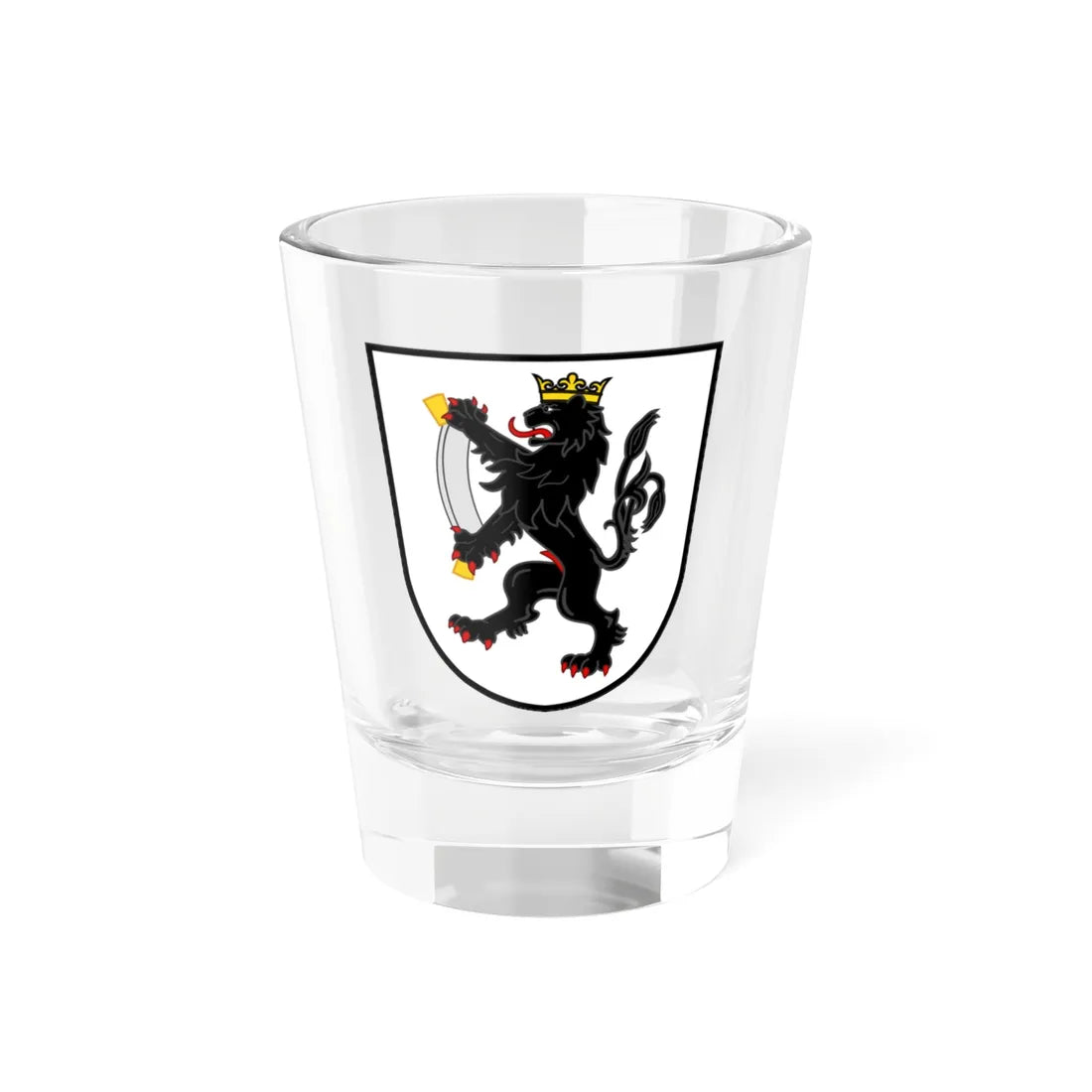 Wappen Gesellschaft zu Ober-Gerwern by Robbie Conceptuel (Switzerland) (Coat of Arms) Shot Glass 1.5oz 1.5oz - Go Mug Yourself