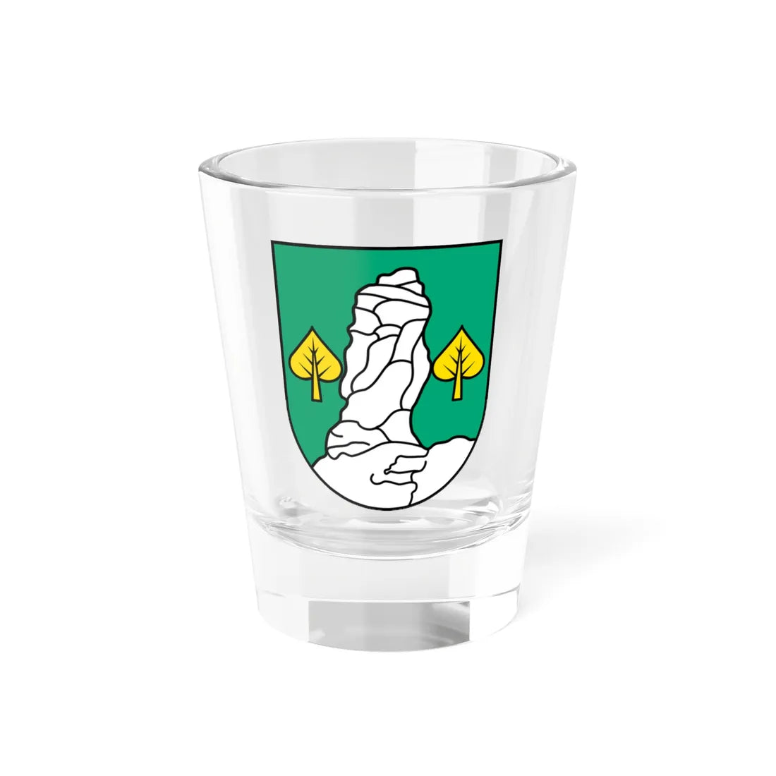 Wappen Gohrisch (Germany) (Coat of Arms) Shot Glass 1.5oz 1.5oz - Go Mug Yourself