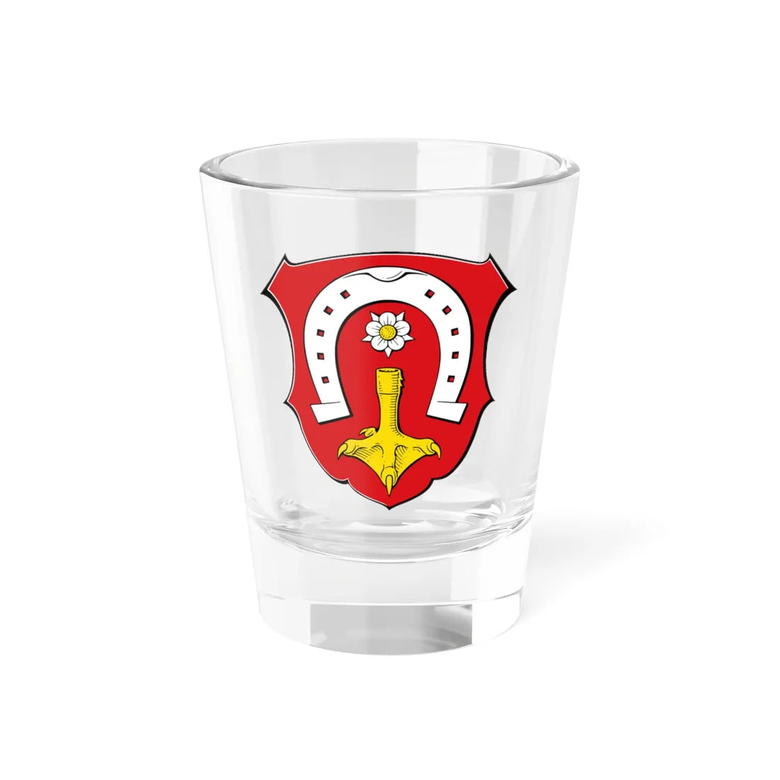 Wappen Griesheim Hessen (Germany) (Coat of Arms) Shot Glass 1.5oz 1.5oz - Go Mug Yourself