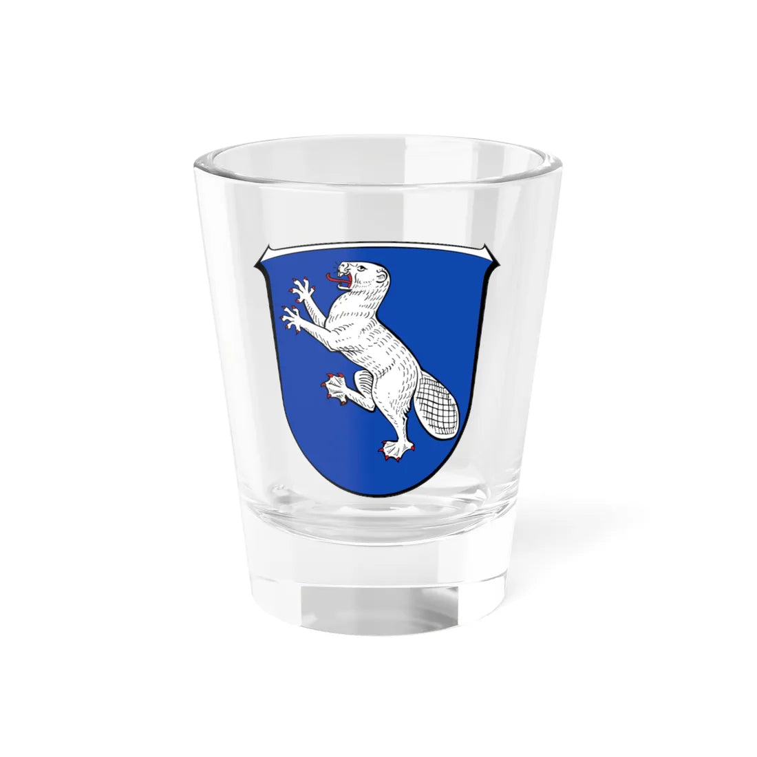 Wappen Groß-Bieberau (Germany) (Coat of Arms) Shot Glass 1.5oz 1.5oz - Go Mug Yourself