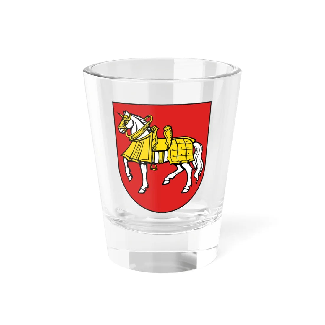Wappen Groitzsch (Germany) (Coat of Arms) Shot Glass 1.5oz 1.5oz - Go Mug Yourself