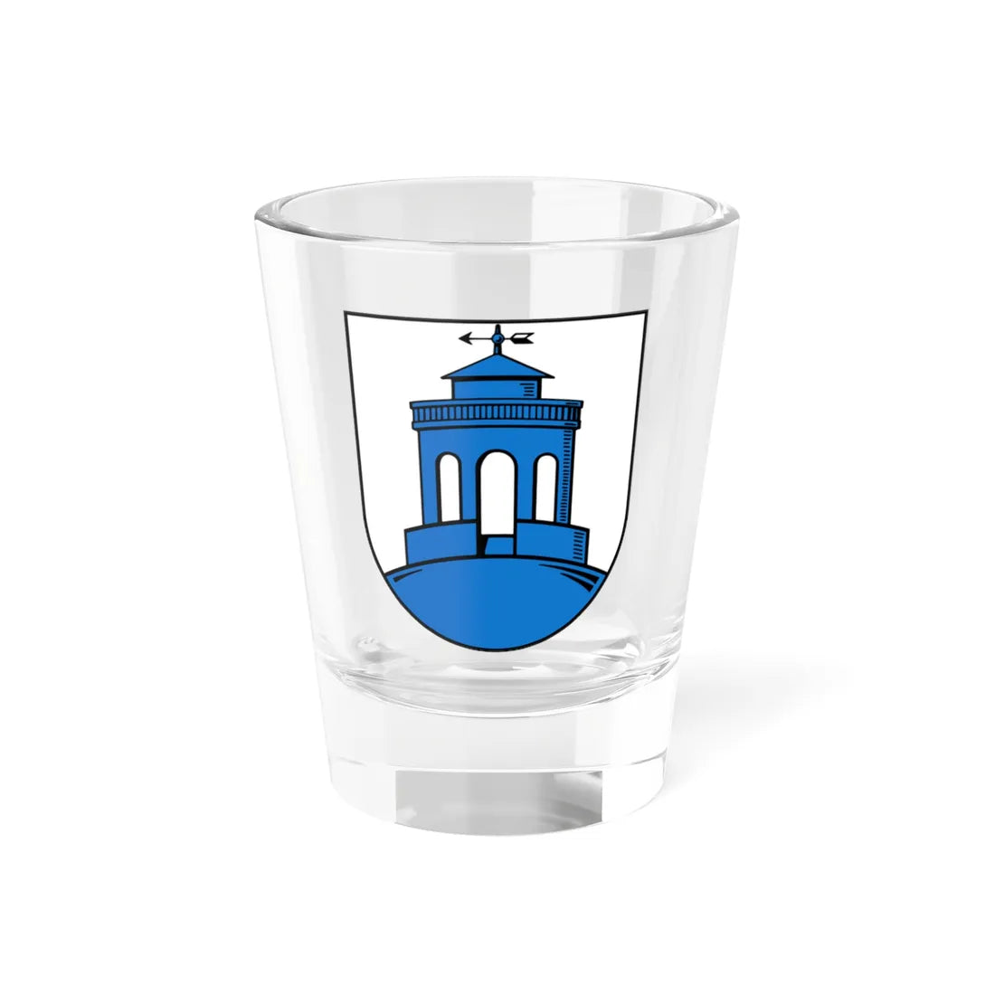 Wappen Herrnhut (Germany) (Coat of Arms) Shot Glass 1.5oz 1.5oz - Go Mug Yourself