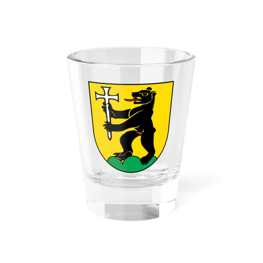 Wappen Hospental (Switzerland) (Coat of Arms) Shot Glass 1.5oz 1.5oz - Go Mug Yourself